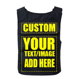 Custom Tactical Vest with USA Flag Patch - Adjustable Strap (Black)…
