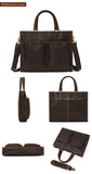 F.N.JACK Real leather briefcase Shoulder bag